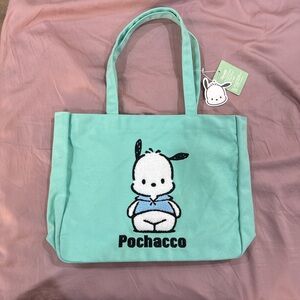 Pochacco Mint Green Tote Bag